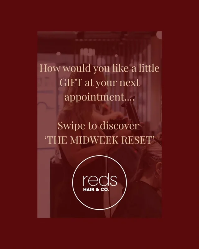 Curious what the right professional haircare can do for your colour, shine and condition?

The Midweek Reset was designed to give you salon hair between appointments with a more personalised home care experience.

Book with Emily, Paige or Irini on a Tuesday or Wednesday and enjoy a little extra with appointments over $150, including complimentary professional home care or access to our exclusive midweek retail offer.

A limited-time experience, created exclusively for our midweek guests.

Book Online with the link in our Bio or Phone the salon Tuesday - Saturday. Make sure you mention this post at the time of booking. 

#midweekreset #cairnshairdresser #cairnssalon